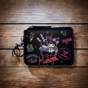 Sanrio Kuromi Neon Lights Card Holder Coin Purse Wallet